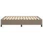 vidaXL Πλαίσιο Κρεβατιού Taupe 140x200 εκ. Υφασμάτινο