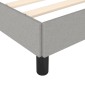 vidaXL Πλαίσιο Κρεβατιού Ανοιχτό Γκρι 160x200 εκ. Υφασμάτινο