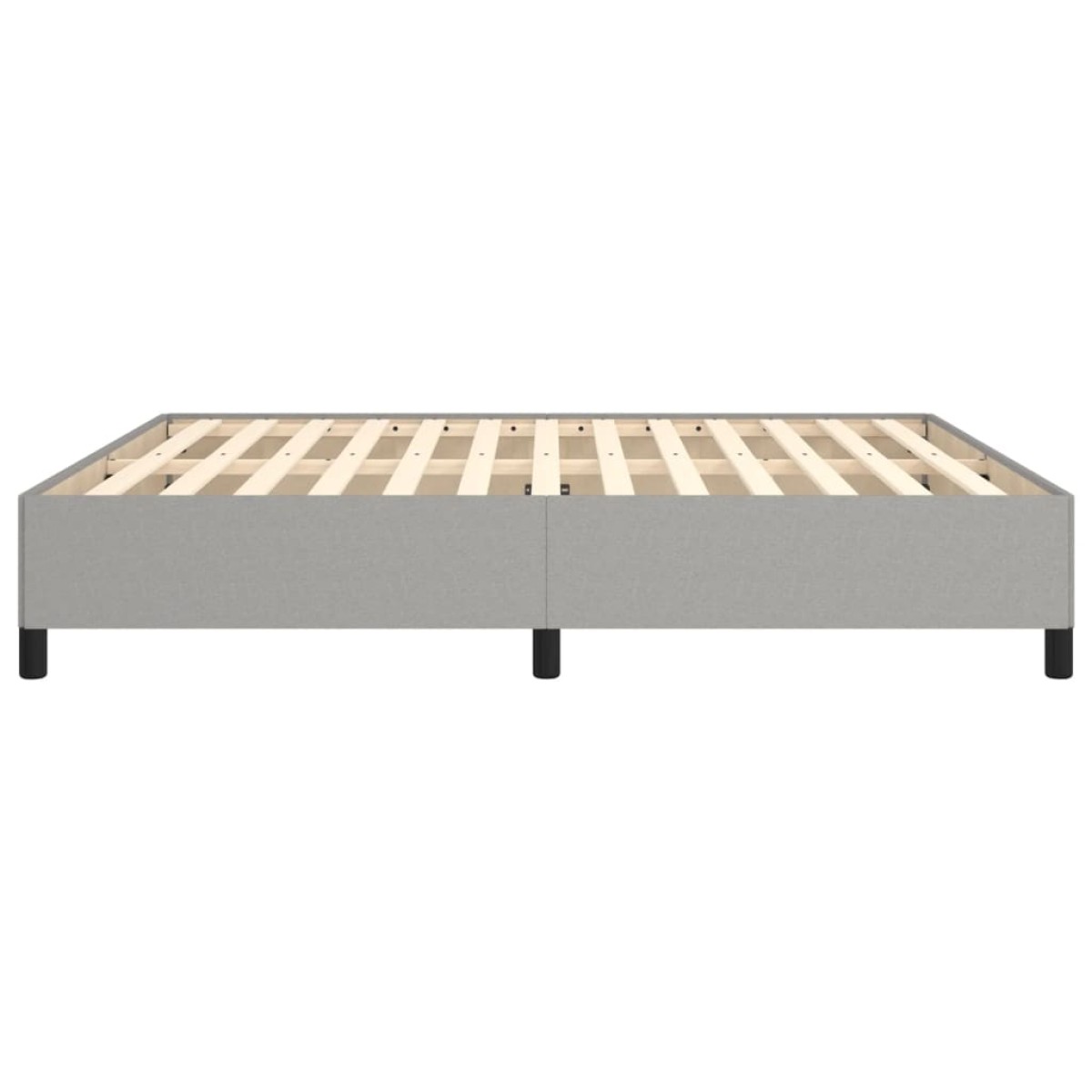 vidaXL Πλαίσιο Κρεβατιού Ανοιχτό Γκρι 180x200 εκ. Υφασμάτινο