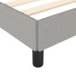 vidaXL Πλαίσιο Κρεβατιού Ανοιχτό Γκρι 180x200 εκ. Υφασμάτινο