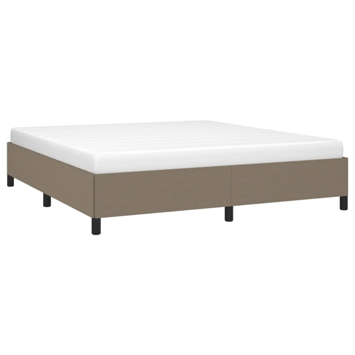 vidaXL Πλαίσιο Κρεβατιού Taupe 180x200 εκ. Υφασμάτινο