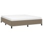 vidaXL Πλαίσιο Κρεβατιού Taupe 180x200 εκ. Υφασμάτινο