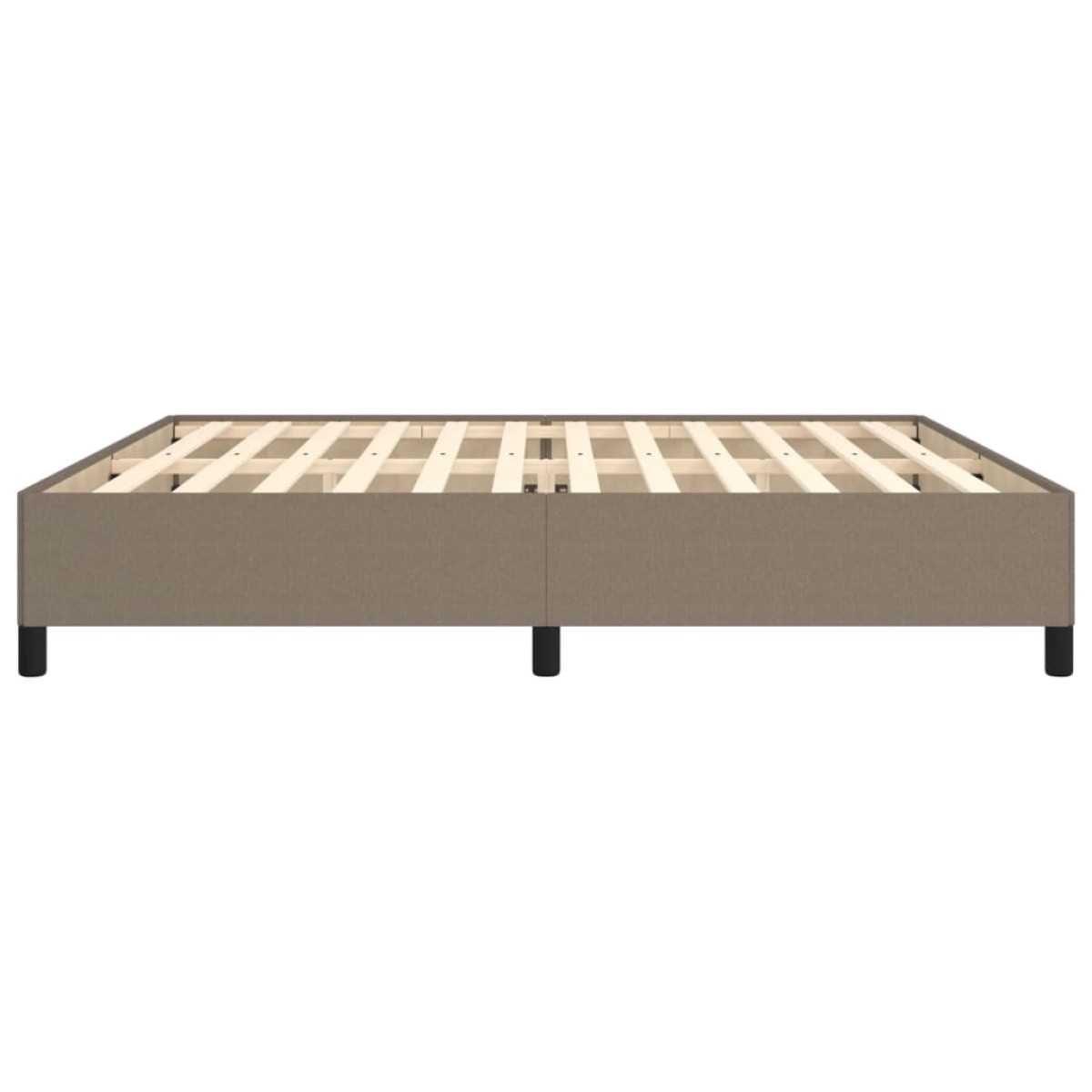vidaXL Πλαίσιο Κρεβατιού Taupe 200x200 εκ. Υφασμάτινο