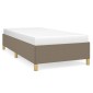 vidaXL Πλαίσιο Κρεβατιού Taupe 90x190 εκ. Υφασμάτινο