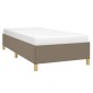 vidaXL Πλαίσιο Κρεβατιού Taupe 100x200 εκ. Υφασμάτινο