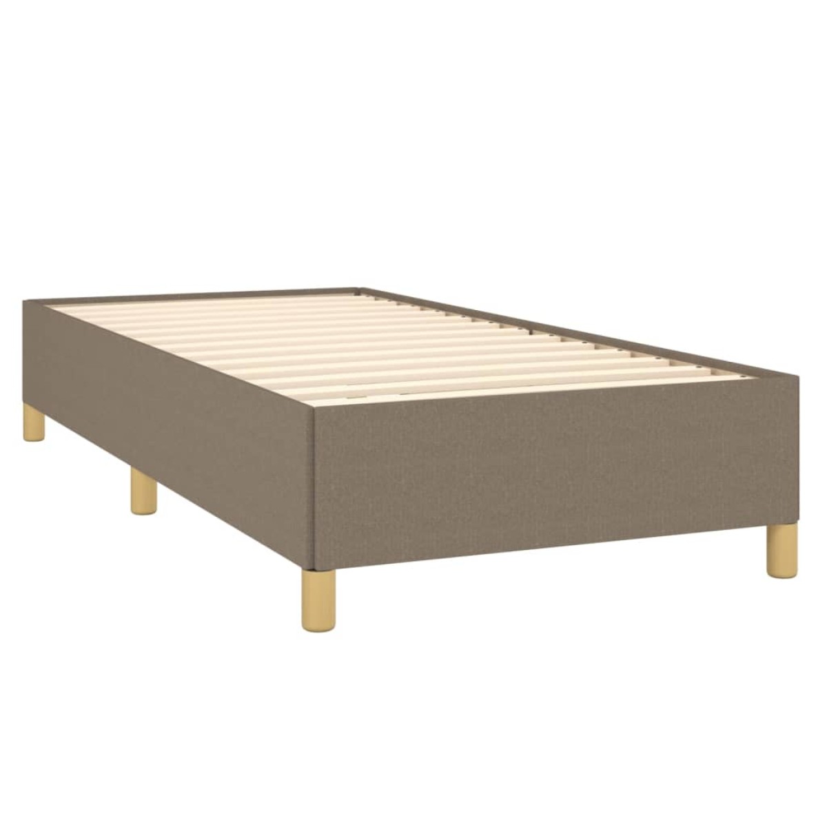 vidaXL Πλαίσιο Κρεβατιού Taupe 100x200 εκ. Υφασμάτινο