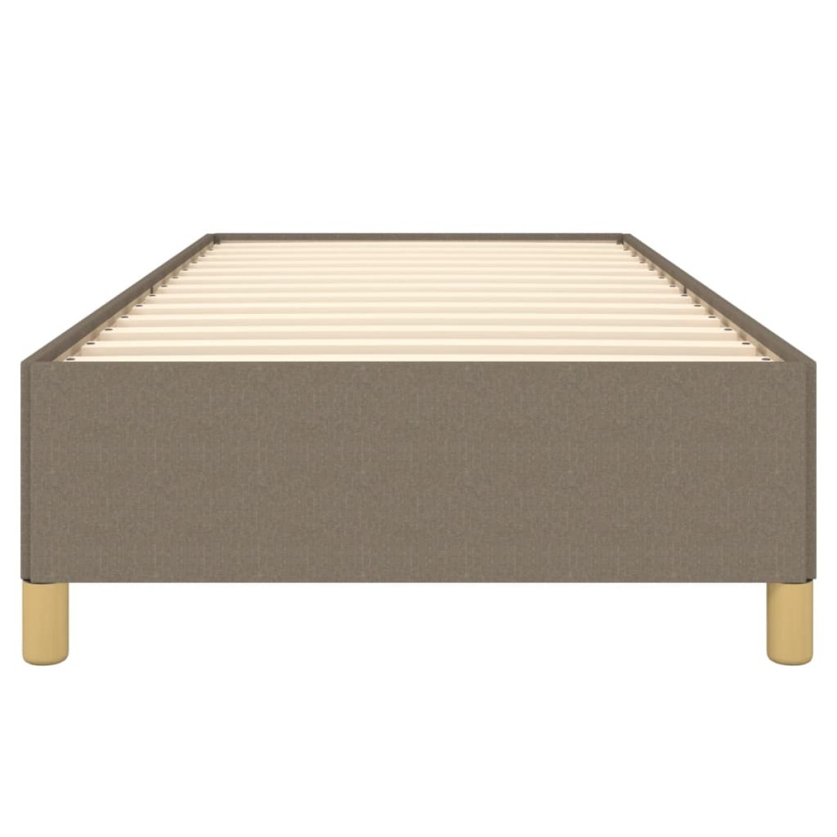 vidaXL Πλαίσιο Κρεβατιού Taupe 100x200 εκ. Υφασμάτινο