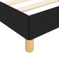 vidaXL Πλαίσιο Κρεβατιού Μαύρο 140x200 εκ. Υφασμάτινο
