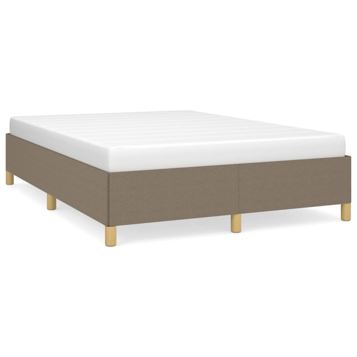 vidaXL Πλαίσιο Κρεβατιού Taupe 140x200 εκ. Υφασμάτινο