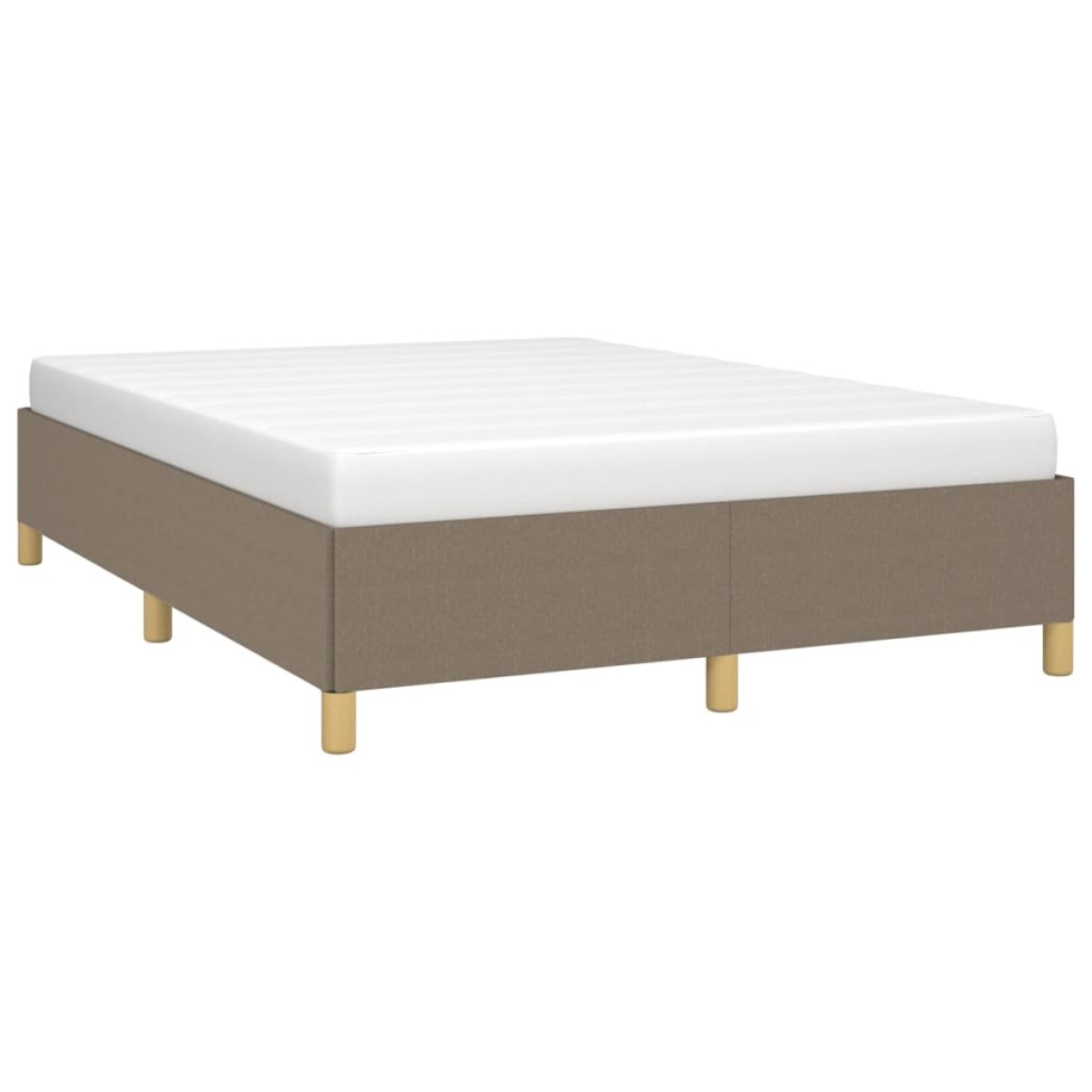 vidaXL Πλαίσιο Κρεβατιού Taupe 140x200 εκ. Υφασμάτινο