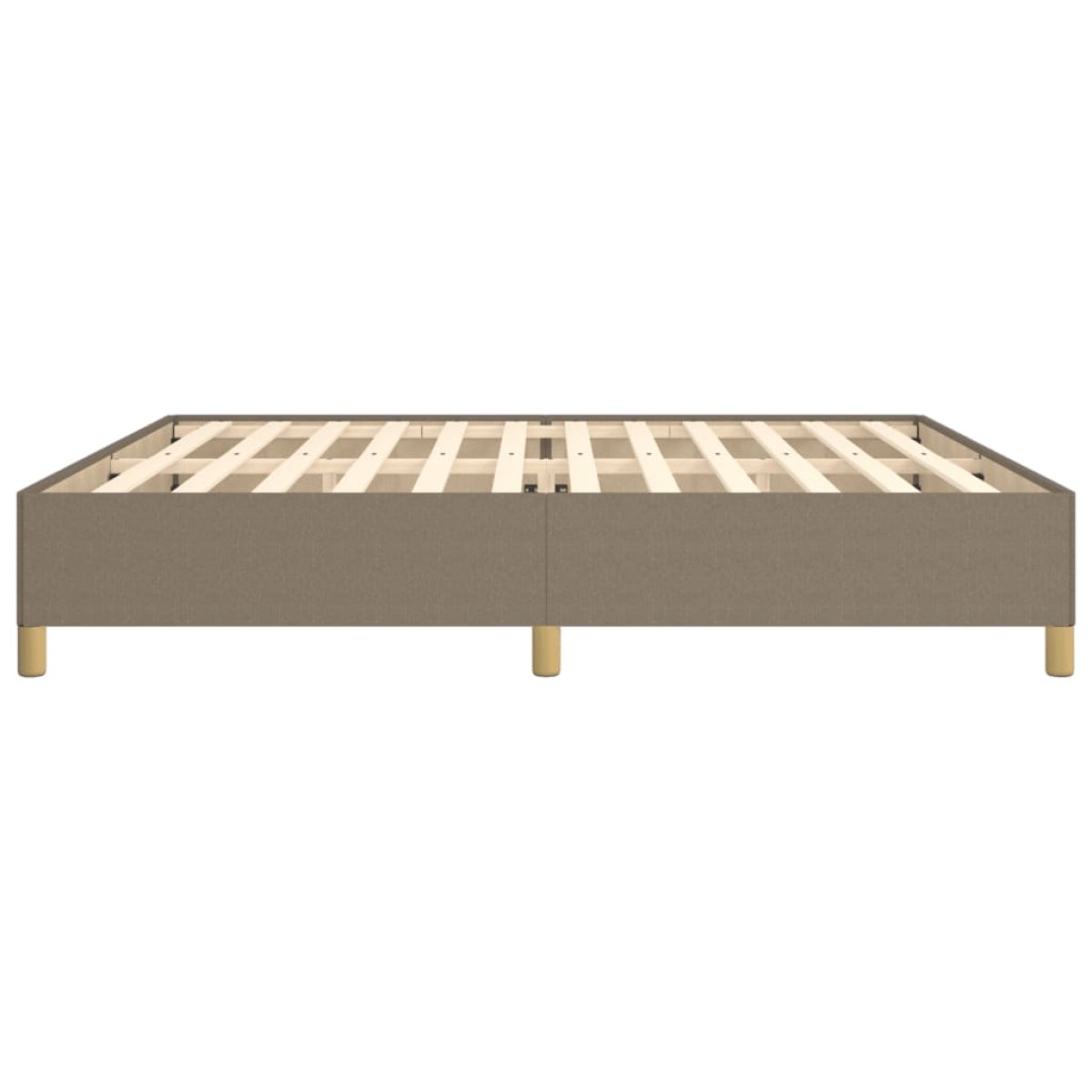 vidaXL Πλαίσιο Κρεβατιού Taupe 200x200 εκ. Υφασμάτινο