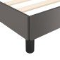 vidaXL Πλαίσιο Κρεβατιού Γκρι 140x200 εκ. από Συνθετικό Δέρμα