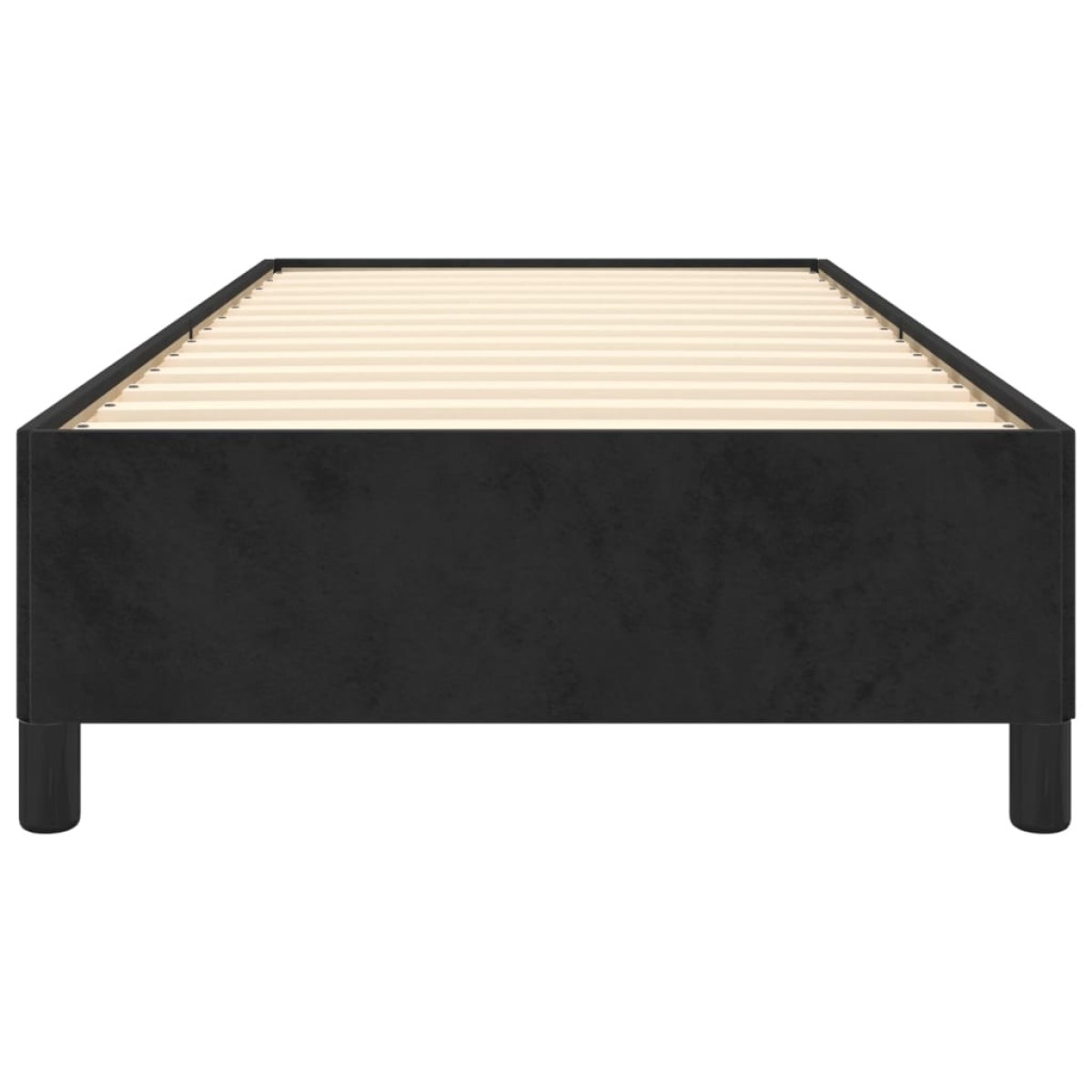 vidaXL Πλαίσιο Κρεβατιού Boxspring Μαύρο 100 x 200 εκ. Βελούδινο