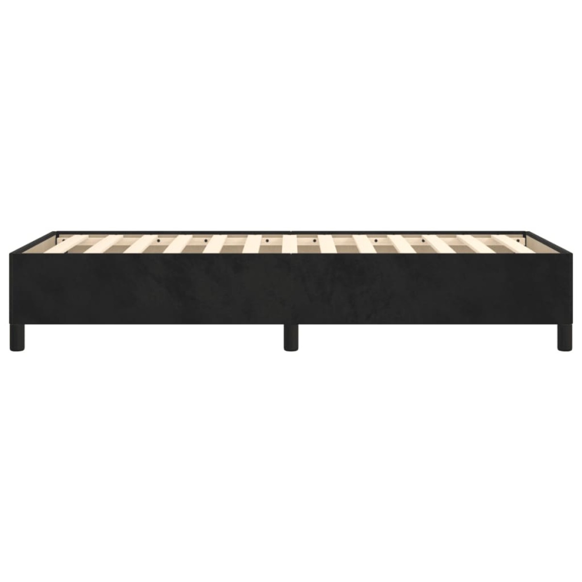 vidaXL Πλαίσιο Κρεβατιού Boxspring Μαύρο 100 x 200 εκ. Βελούδινο