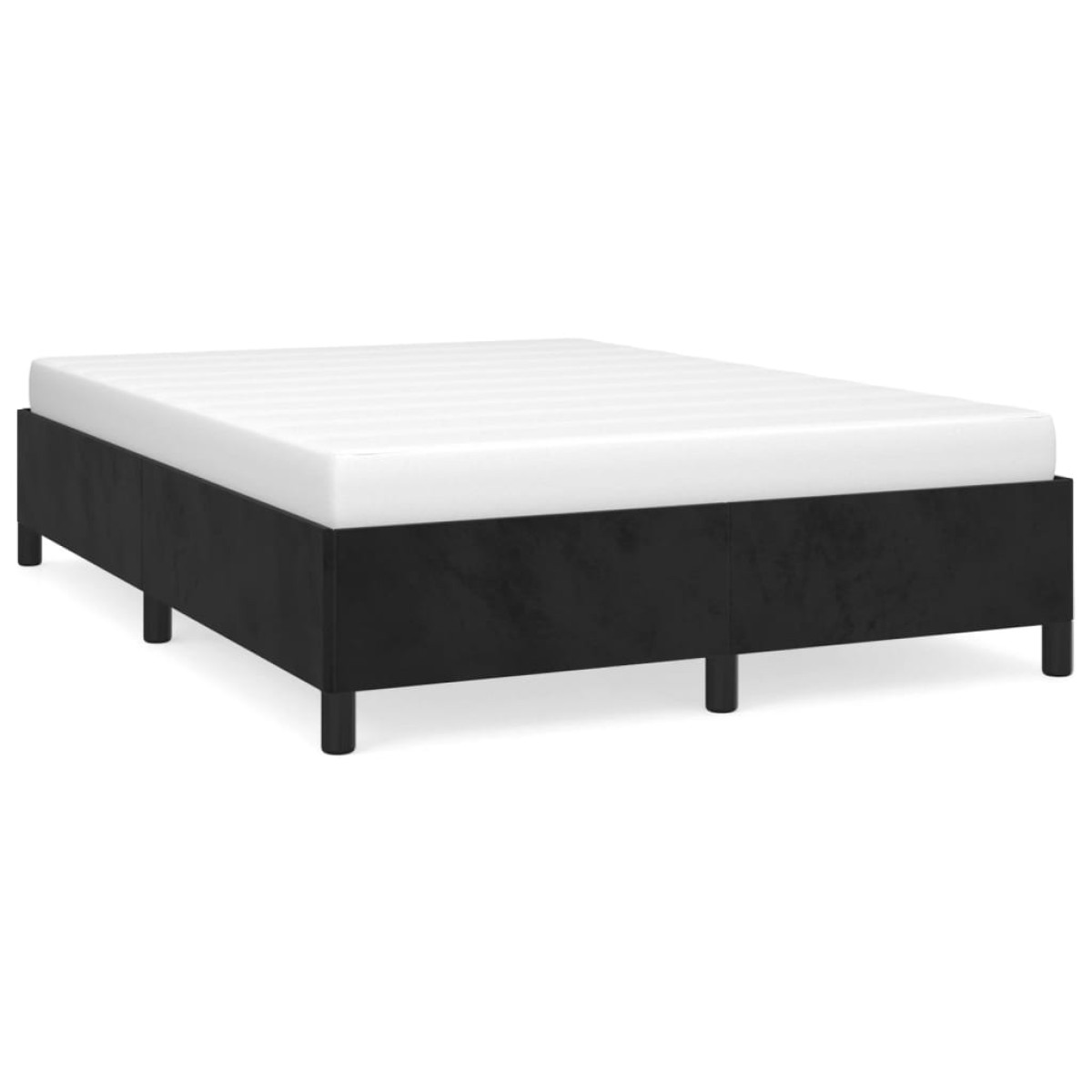 vidaXL Πλαίσιο Κρεβατιού Μαύρο 140x200 εκ. Βελούδινο