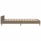 vidaXL Πλαίσιο Κρεβατιού με Κεφαλάρι Taupe 90x190 εκ. Υφασμάτινο