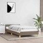vidaXL Πλαίσιο Κρεβατιού με Κεφαλάρι Taupe 90x190 εκ. Υφασμάτινο