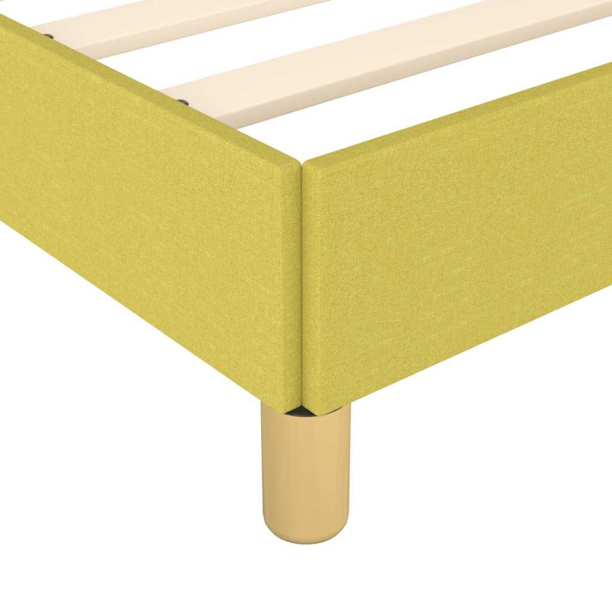 vidaXL Πλαίσιο Κρεβατιού με Κεφαλάρι Πράσινο 100x200 εκ. Υφασμάτινο