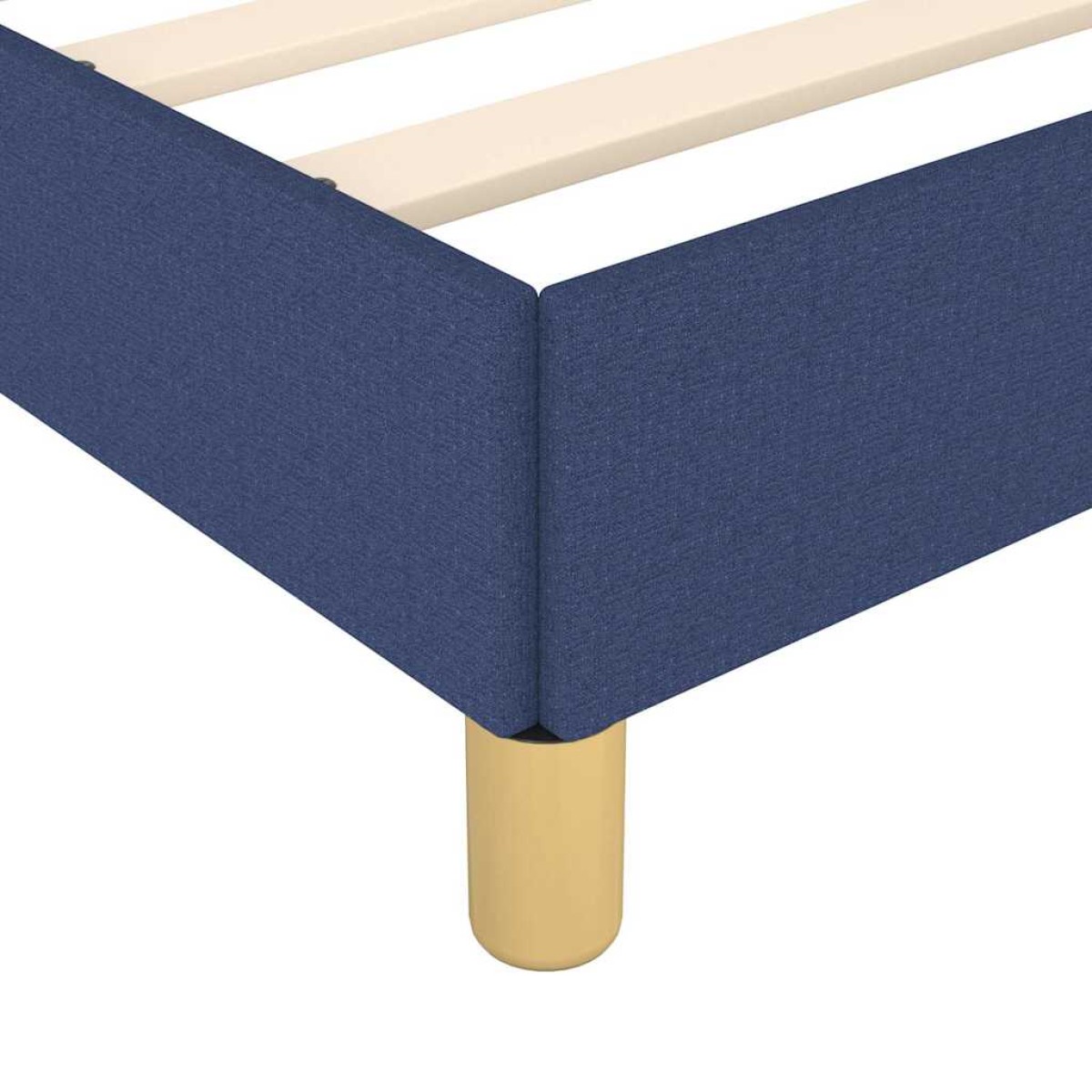 vidaXL Πλαίσιο Κρεβατιού με Κεφαλάρι Μπλε 140x200 εκ. Υφασμάτινο