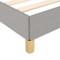 vidaXL Πλαίσιο Κρεβατιού με Κεφαλάρι Αν. Γκρι 180x200 εκ. Υφασμάτινο