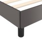 vidaXL Πλαίσιο Κρεβατιού με Κεφαλάρι Γκρι 100x200 εκ. Συνθετικό Δέρμα