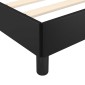 vidaXL Πλαίσιο Κρεβατιού με Κεφαλάρι Μαύρο 200x200 εκ. Συνθετικό Δέρμα