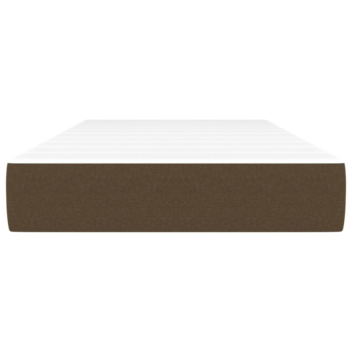 vidaXL Στρώμα με Pocket Springs Σκούρο Καφέ 80x200x20 εκ. Υφασμάτινο