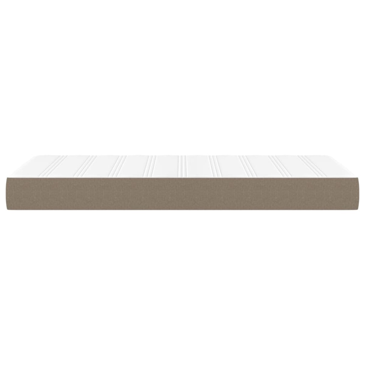 vidaXL Στρώμα με Pocket Springs Taupe 80 x 200 x 20 εκ. Υφασμάτινο