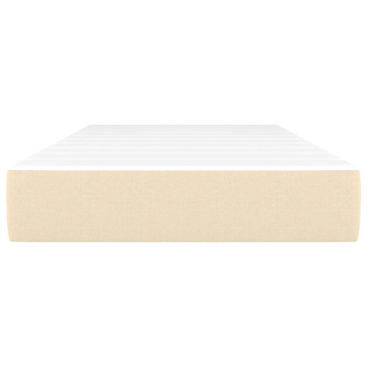 vidaXL Στρώμα με Pocket Springs Κρεμ 80 x 200 x 20 εκ. Υφασμάτινο