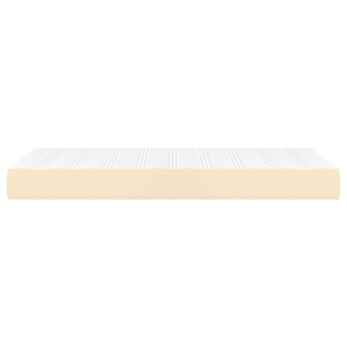 vidaXL Στρώμα με Pocket Springs Κρεμ 80 x 200 x 20 εκ. Υφασμάτινο