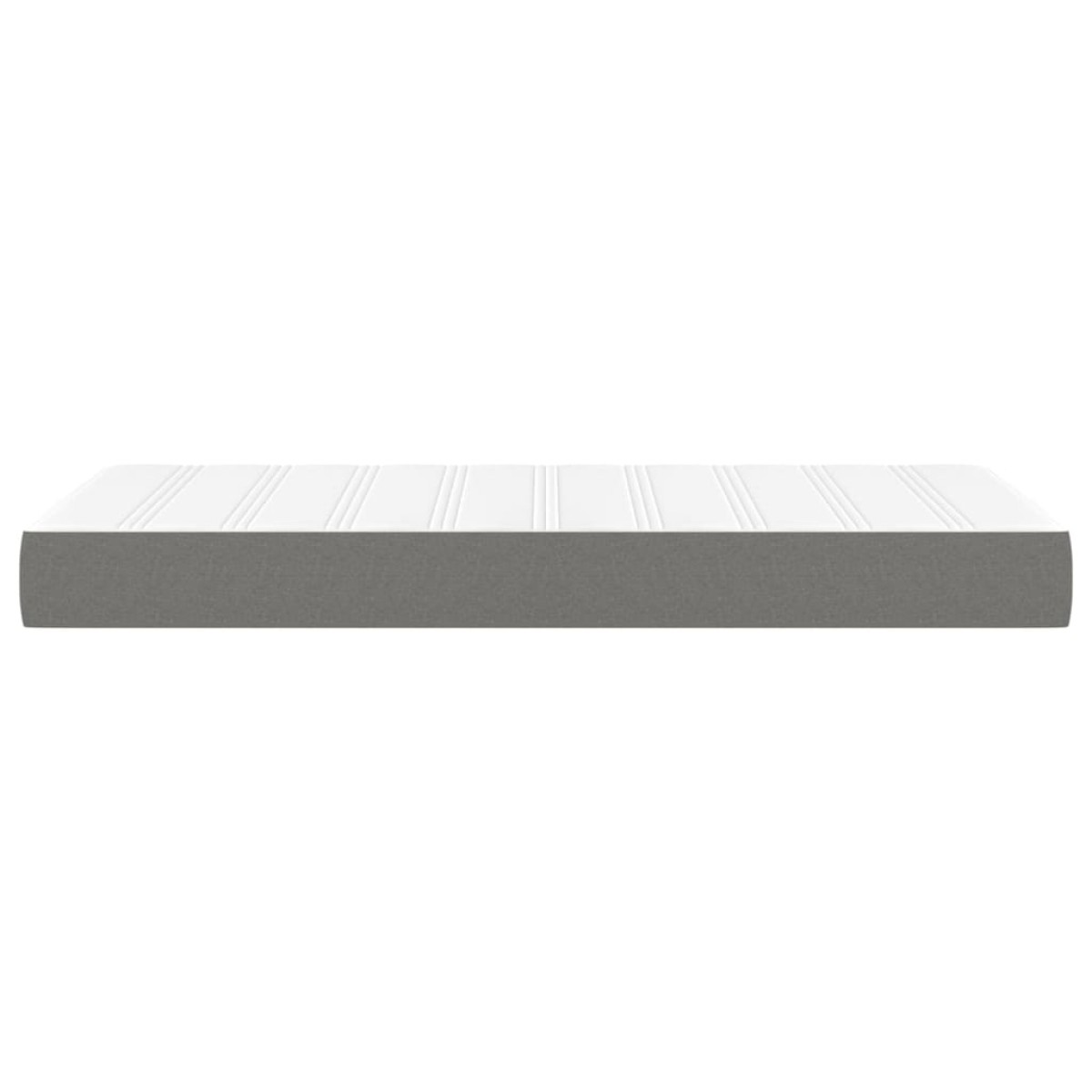 vidaXL Στρώμα με Pocket Springs Σκούρο Γκρι 90x190x20 εκ. Υφασμάτινο