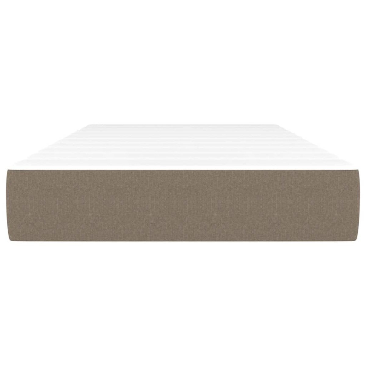 vidaXL Στρώμα με Pocket Springs Taupe 90x190x20 εκ. Υφασμάτινο
