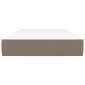 vidaXL Στρώμα με Pocket Springs Taupe 90x190x20 εκ. Υφασμάτινο