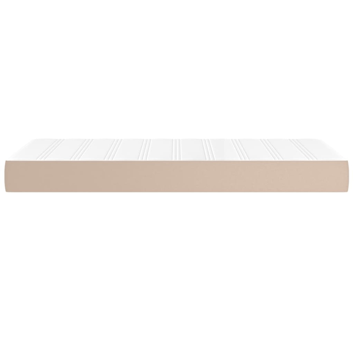 vidaXL Στρώμα με Pocket Springs Καπουτσίνο 90x190x20 εκ. Συνθετ. Δέρμα