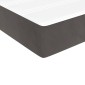 vidaXL Στρώμα με Pocket Springs Σκούρο Γκρι 90x190x20 εκ. Βελούδινο