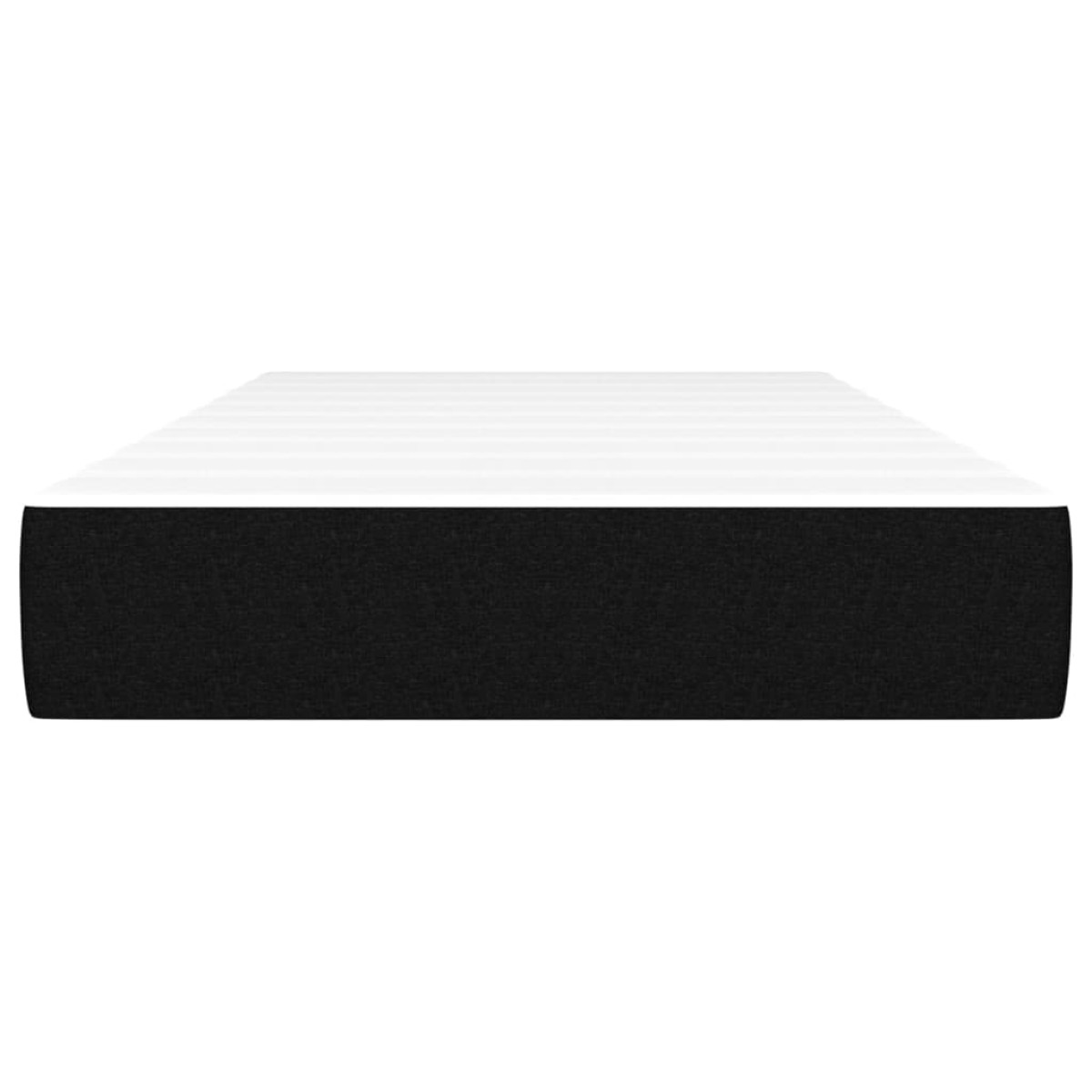 vidaXL Στρώμα με Pocket Springs Μαύρο 90x200x20 εκ. Υφασμάτινο
