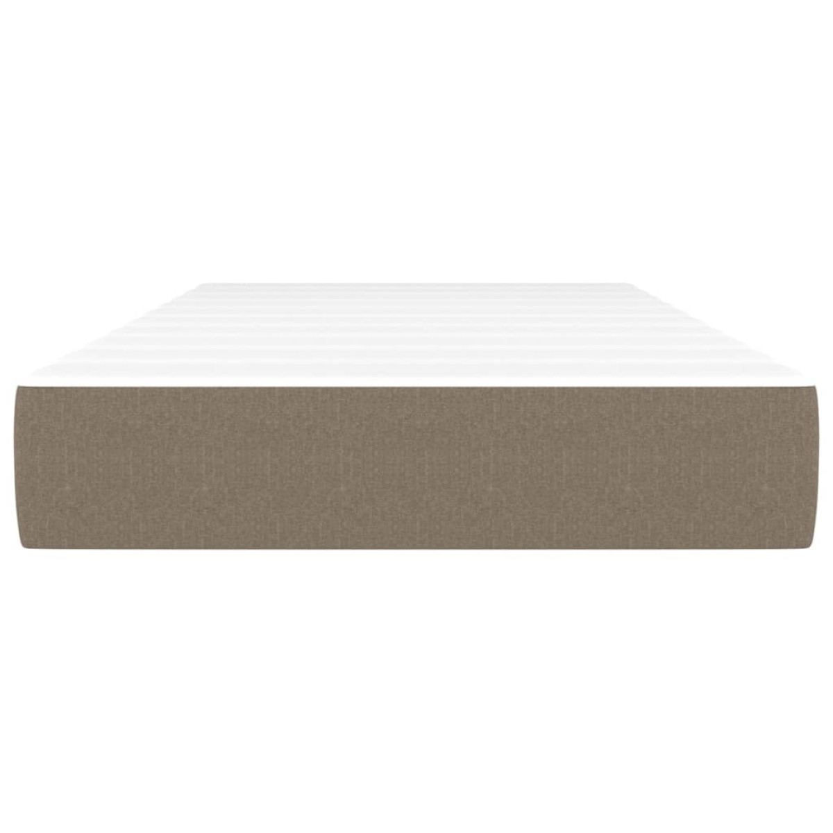 vidaXL Στρώμα με Pocket Springs Taupe 90x200x20 εκ. Υφασμάτινο