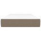 vidaXL Στρώμα με Pocket Springs Taupe 90x200x20 εκ. Υφασμάτινο