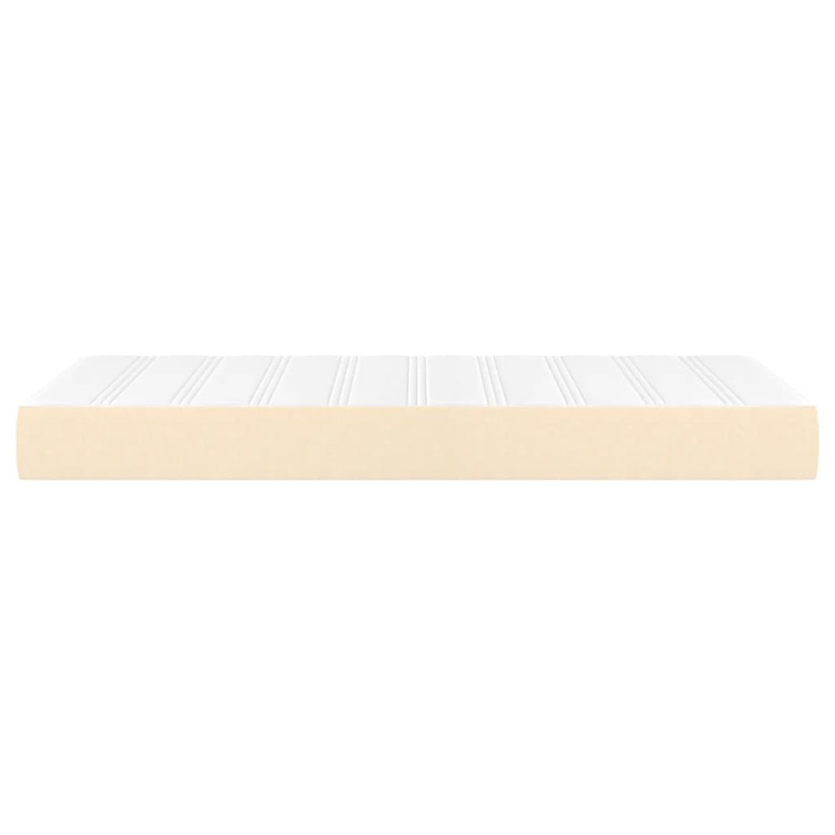vidaXL Στρώμα με Pocket Springs Κρεμ 90x200x20 εκ. Υφασμάτινο