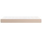 vidaXL Στρώμα με Pocket Springs Καπουτσίνο 90x200x20 εκ. Συνθετ. Δέρμα