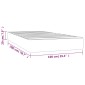 vidaXL Στρώμα με Pocket Springs Μαύρο 100x200x20 εκ. Συνθετικό Δέρμα
