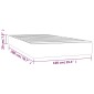 vidaXL Στρώμα με Pocket Springs Γκρι 100x200x20 εκ. Συνθετικό Δέρμα