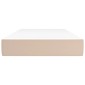 vidaXL Στρώμα με Pocket Springs Καπουτσίνο 100x200x20 εκ. Συνθ. Δέρμα