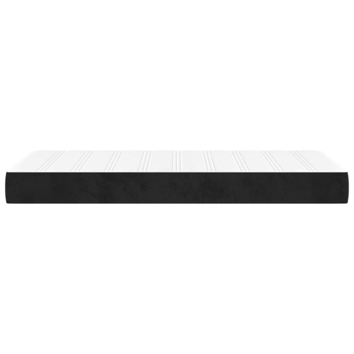 vidaXL Στρώμα με Pocket Springs Μαύρο 100x200x20 εκ. Βελούδινο