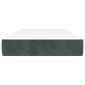 vidaXL Στρώμα με Pocket Springs Σκούρο Πράσινο100x200x20 εκ. Βελούδινο