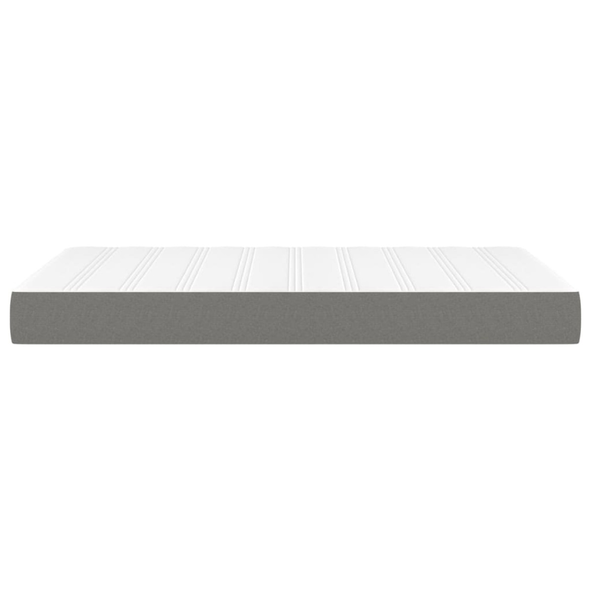 vidaXL Στρώμα με Pocket Springs Σκούρο Γκρι 120x200x20 εκ. Υφασμάτινο