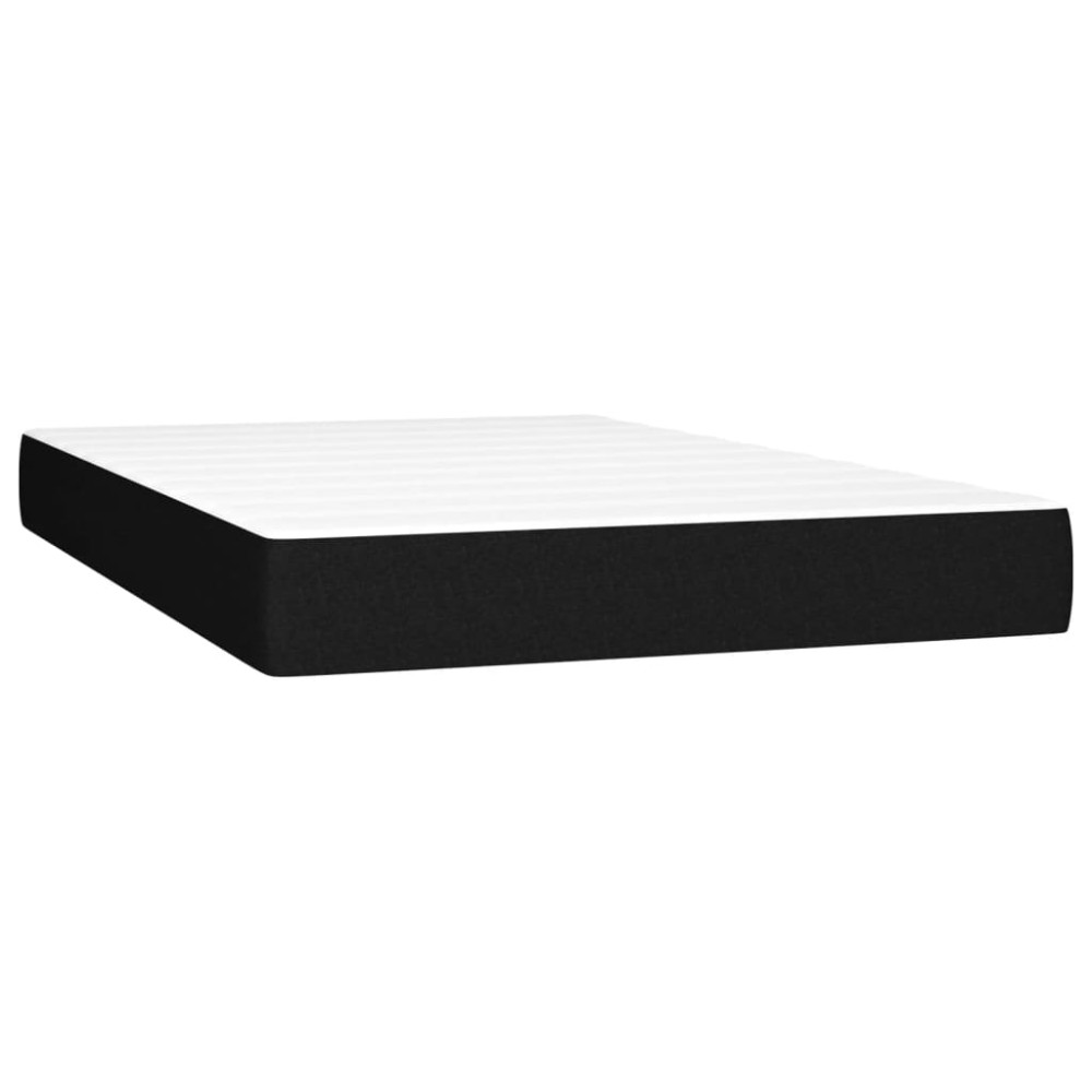 vidaXL Στρώμα με Pocket Springs Μεσαίας Σκληρότητας Μαύρο 120x200x20 εκ. Υφασμάτινο