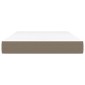 vidaXL Στρώμα με Pocket Springs Taupe 120x200x20 εκ. Υφασμάτινο