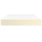 vidaXL Στρώμα με Pocket Springs Κρεμ 120x200x20 εκ. Συνθετικό Δέρμα