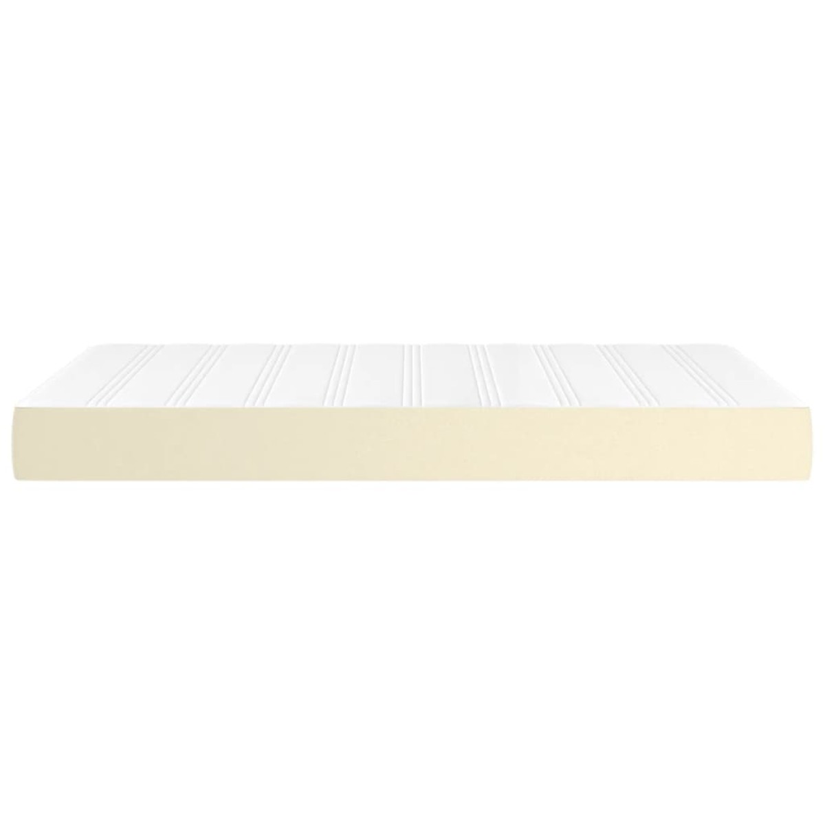 vidaXL Στρώμα με Pocket Springs Κρεμ 120x200x20 εκ. Συνθετικό Δέρμα